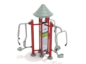 Fitness Brick Red/Silver