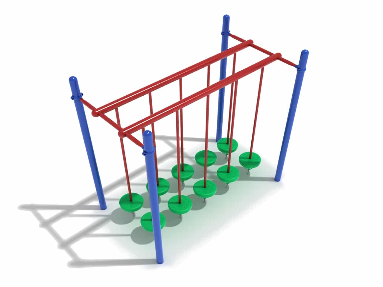 Freestanding Double Pebble Sway Bridge – Playground Equipment Professionals