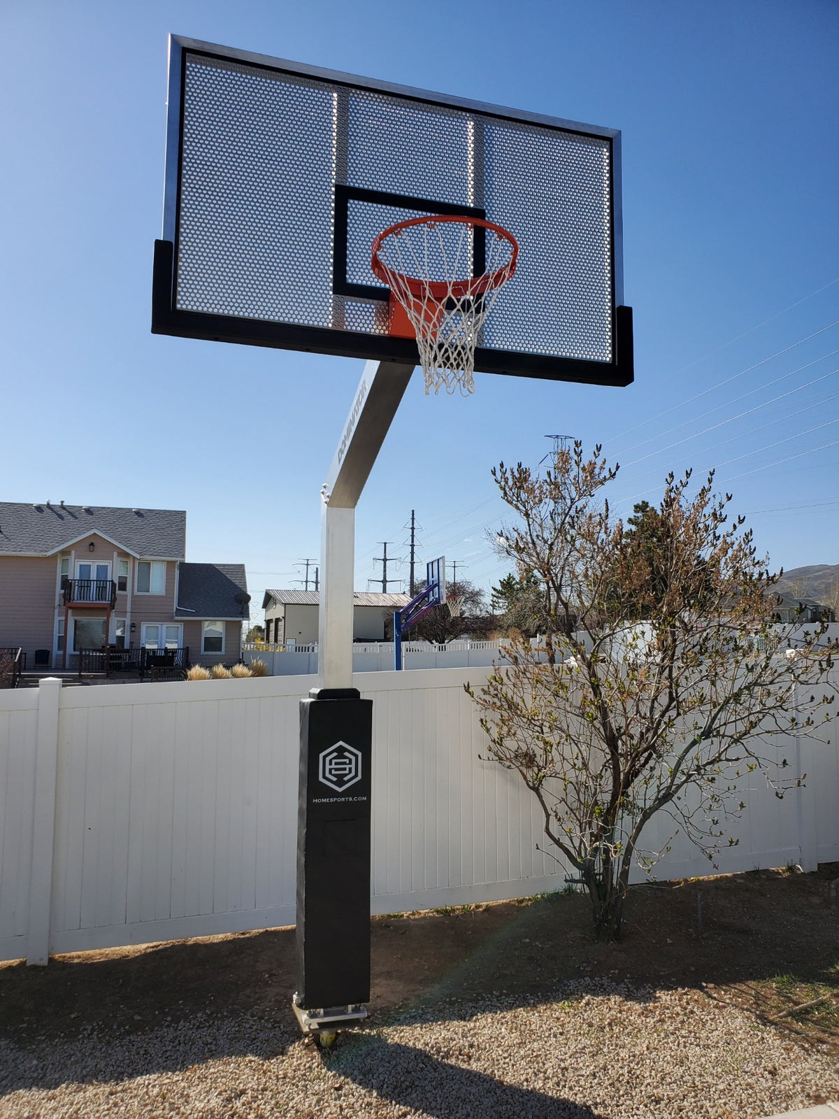 Dominator Pro 72″ Basketball Hoop – Shatterproof Aluminum Backboard
