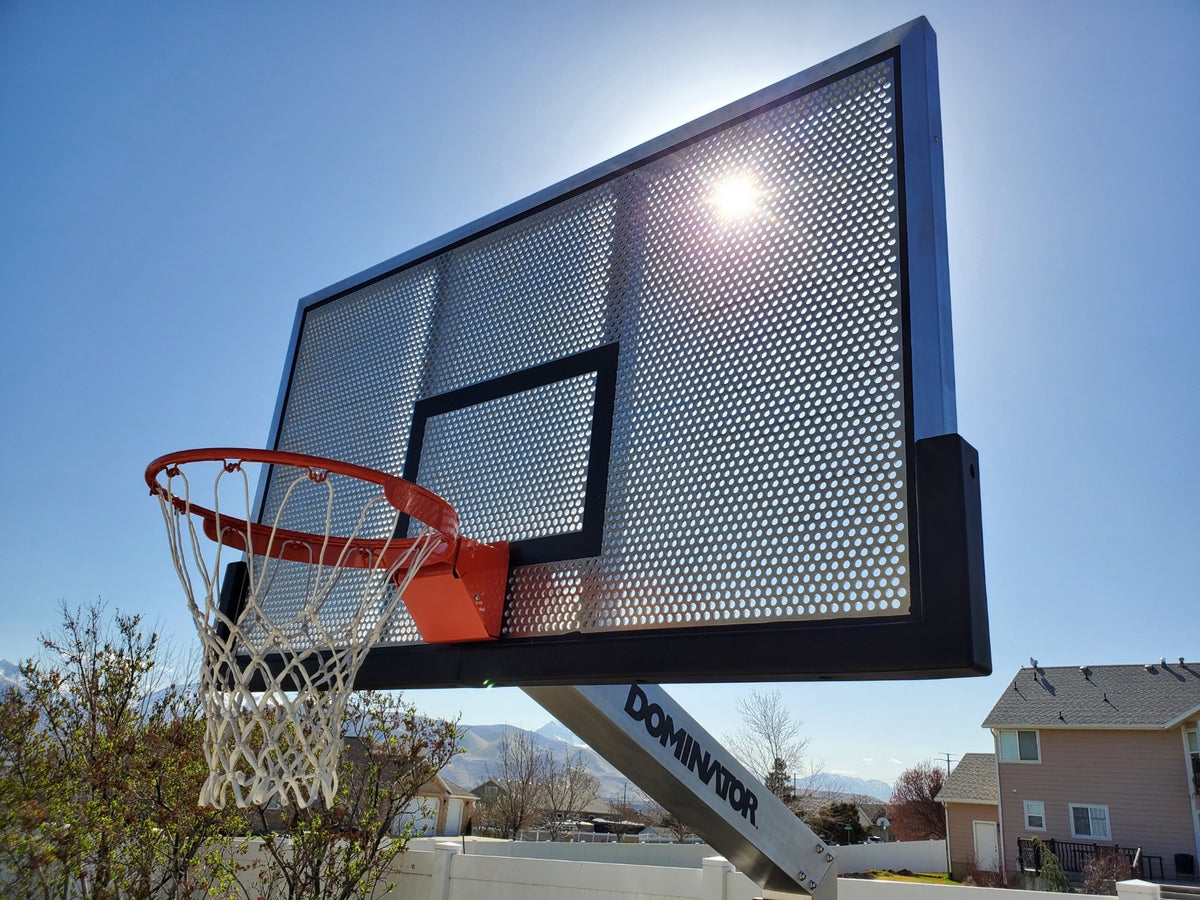 Dominator Pro 72″ Basketball Hoop – Shatterproof Aluminum Backboard