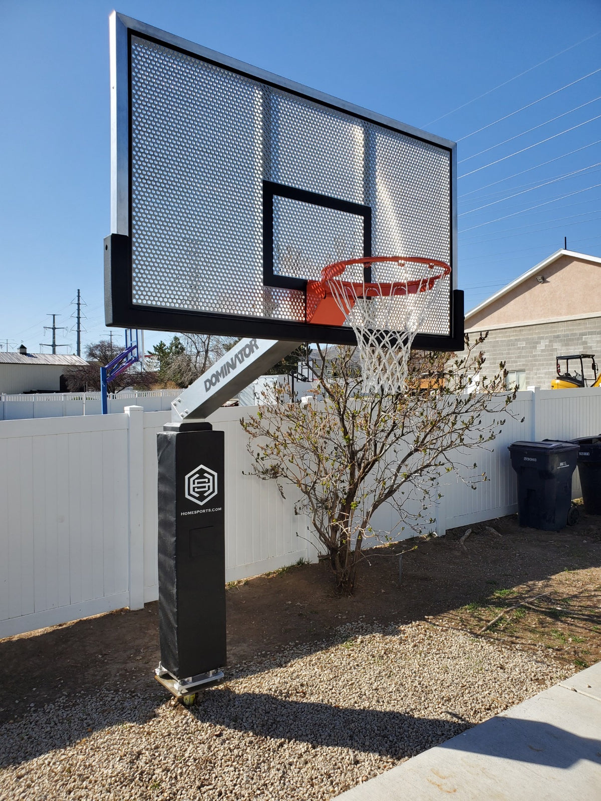 Dominator Pro 72″ Basketball Hoop – Shatterproof Aluminum Backboard