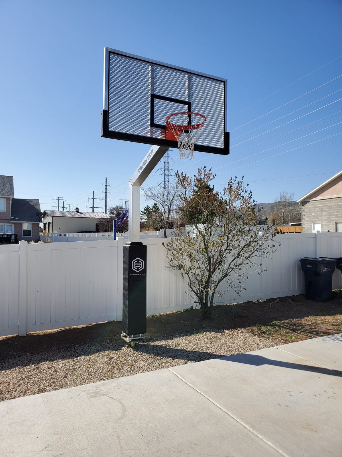 Dominator Pro 72″ Basketball Hoop – Shatterproof Aluminum Backboard
