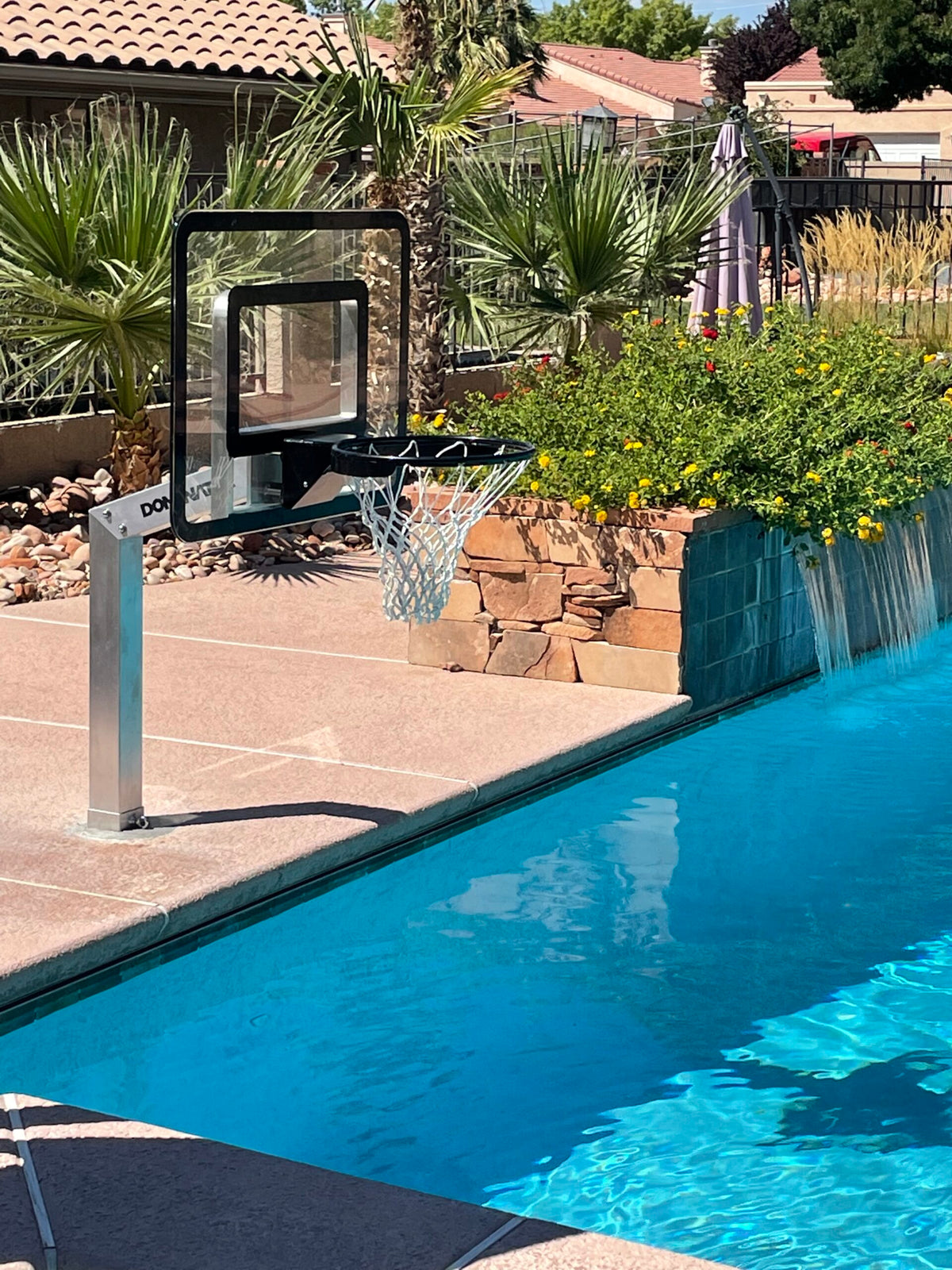 Dominator Aluminum Poolside Inground Basketball Hoop