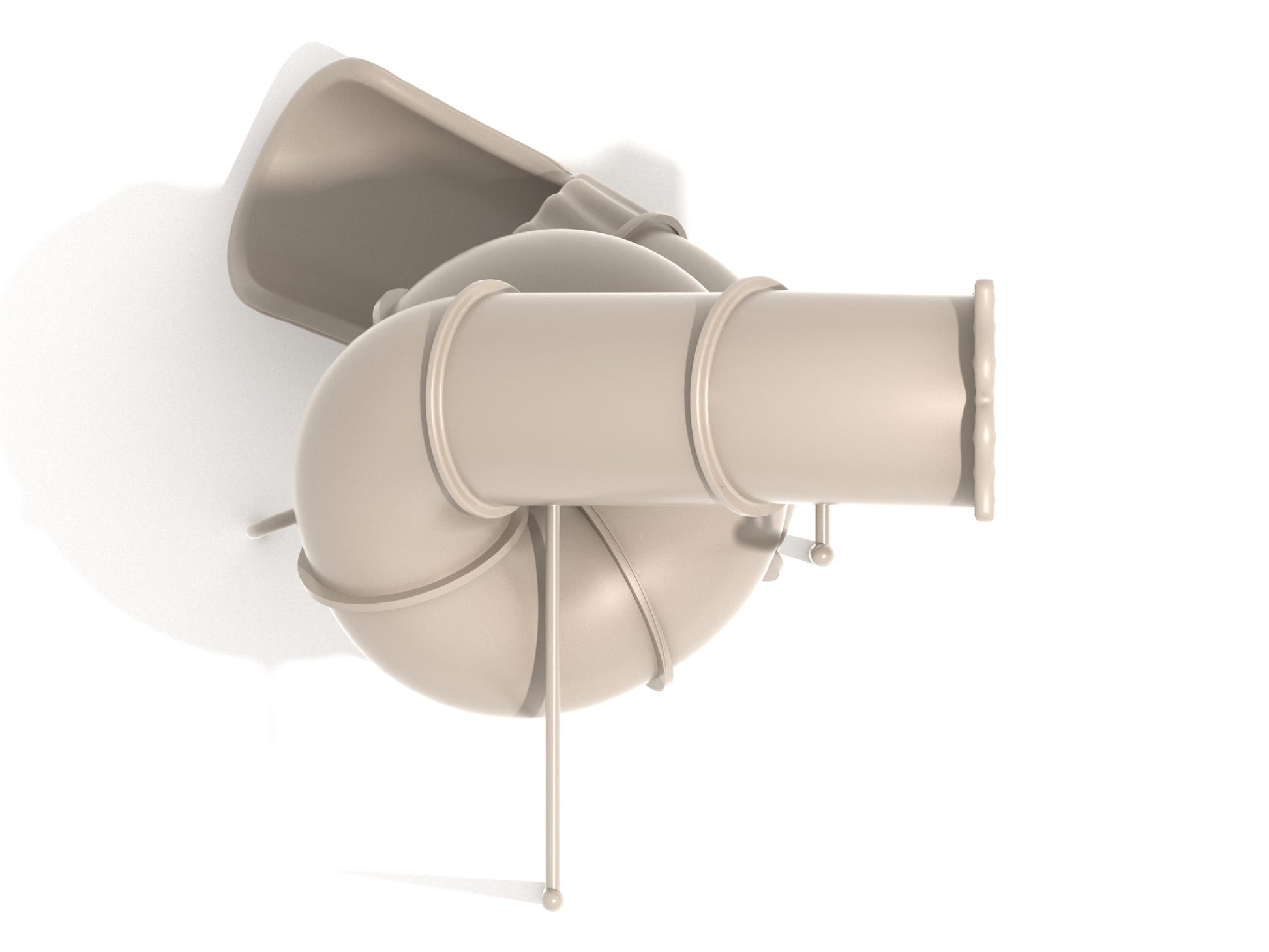 15ft 4.5in Spiral Tube Slide Assembly (reveresed PTS015-CR001 without Clear Sections)