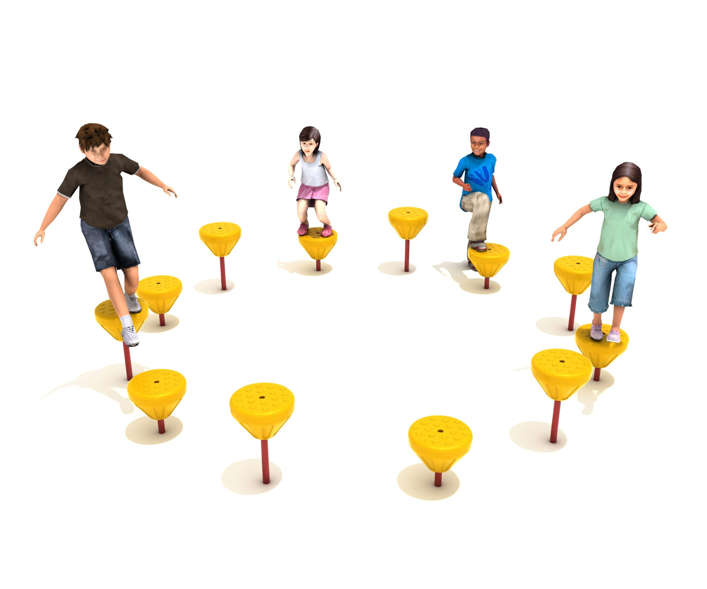 PFS016PY_Pebble_Path_with_Kids_(Yellow)