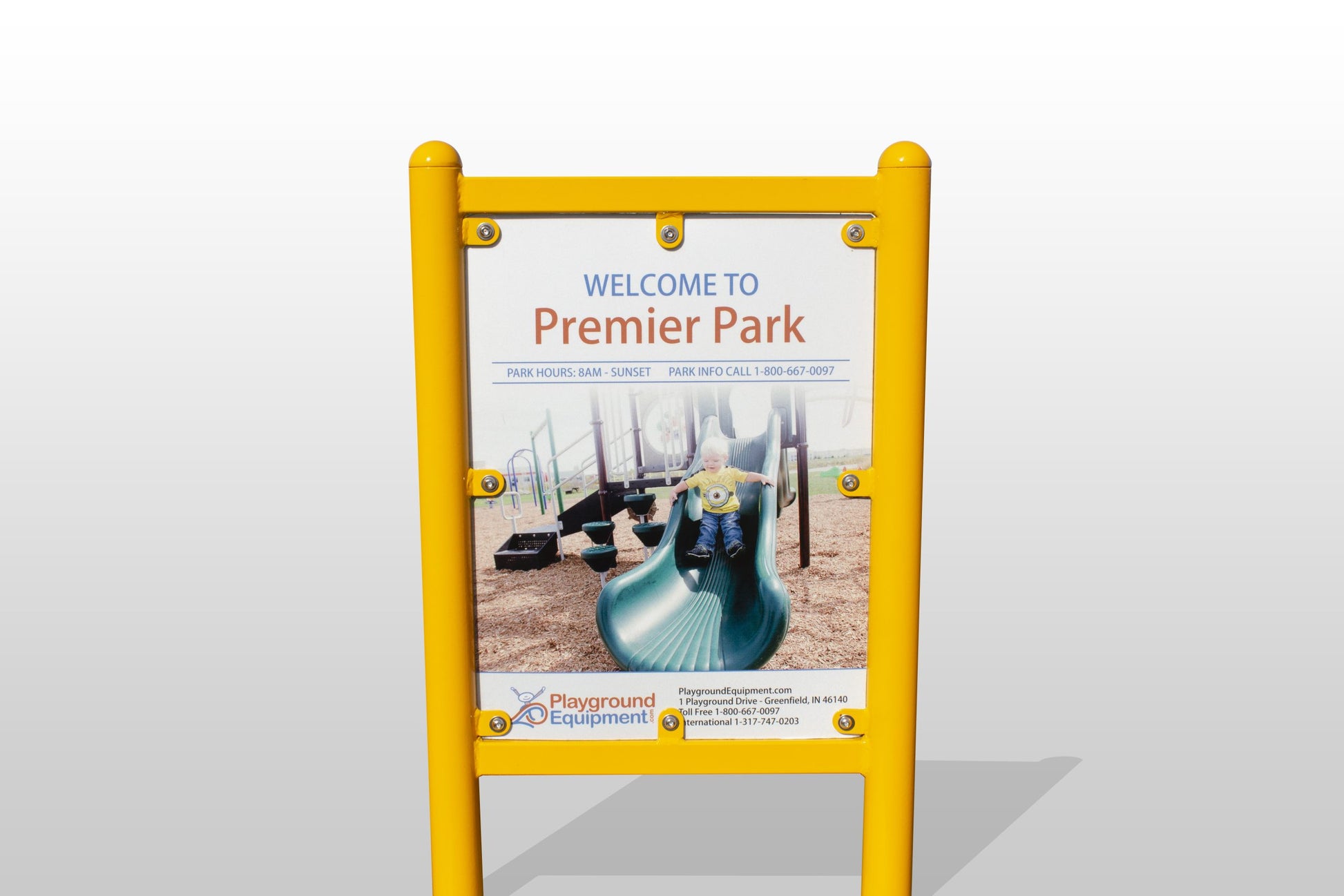 2-Sided Playground Safety Rules and Welcome Sign