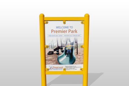 2-Sided Playground Safety Rules and Welcome Sign