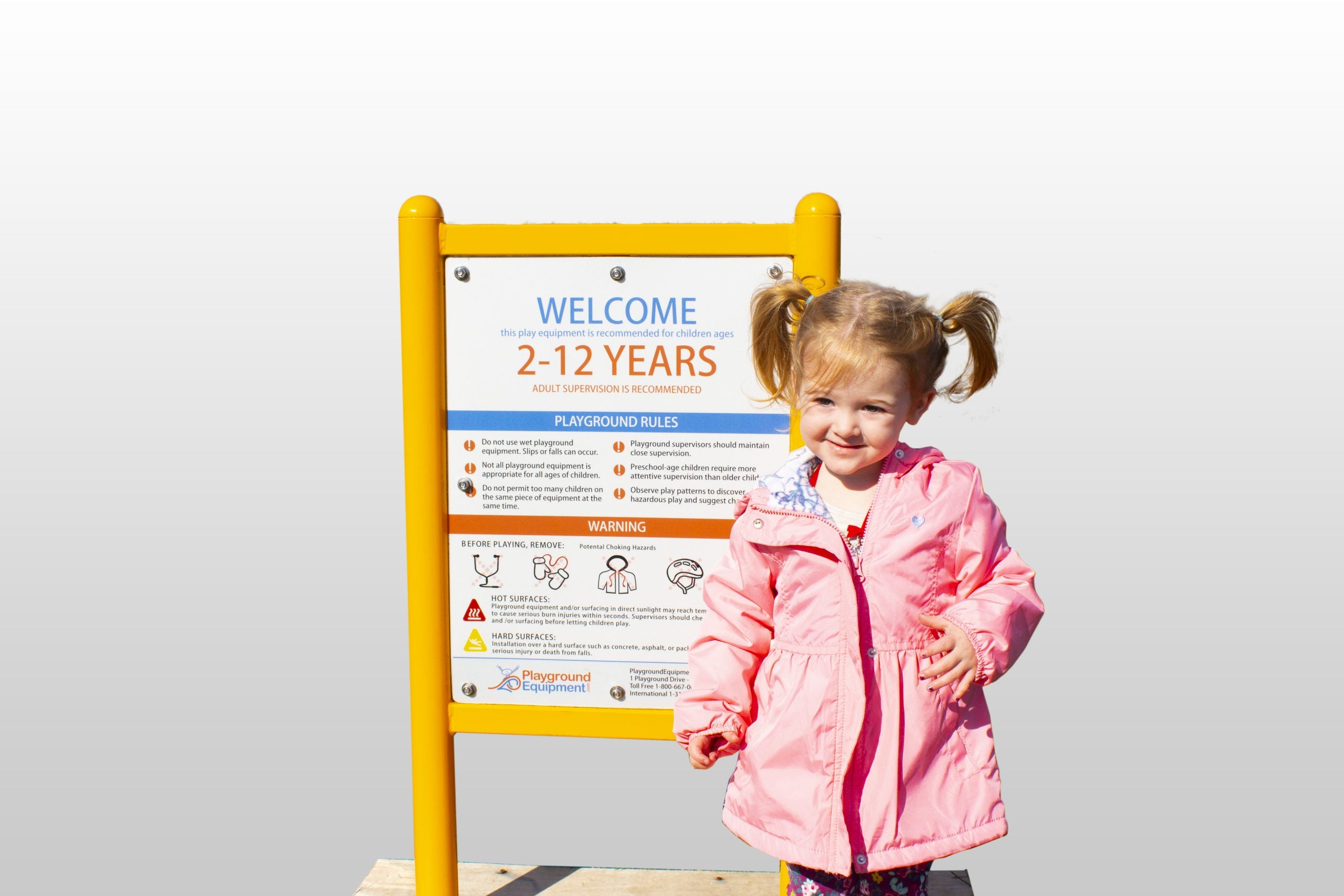 2-Sided Playground Safety Rules and Welcome Sign