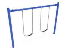 Elite Series 5 inch Single Post Swing 1 Bay with Belt Seats - 8 Foot