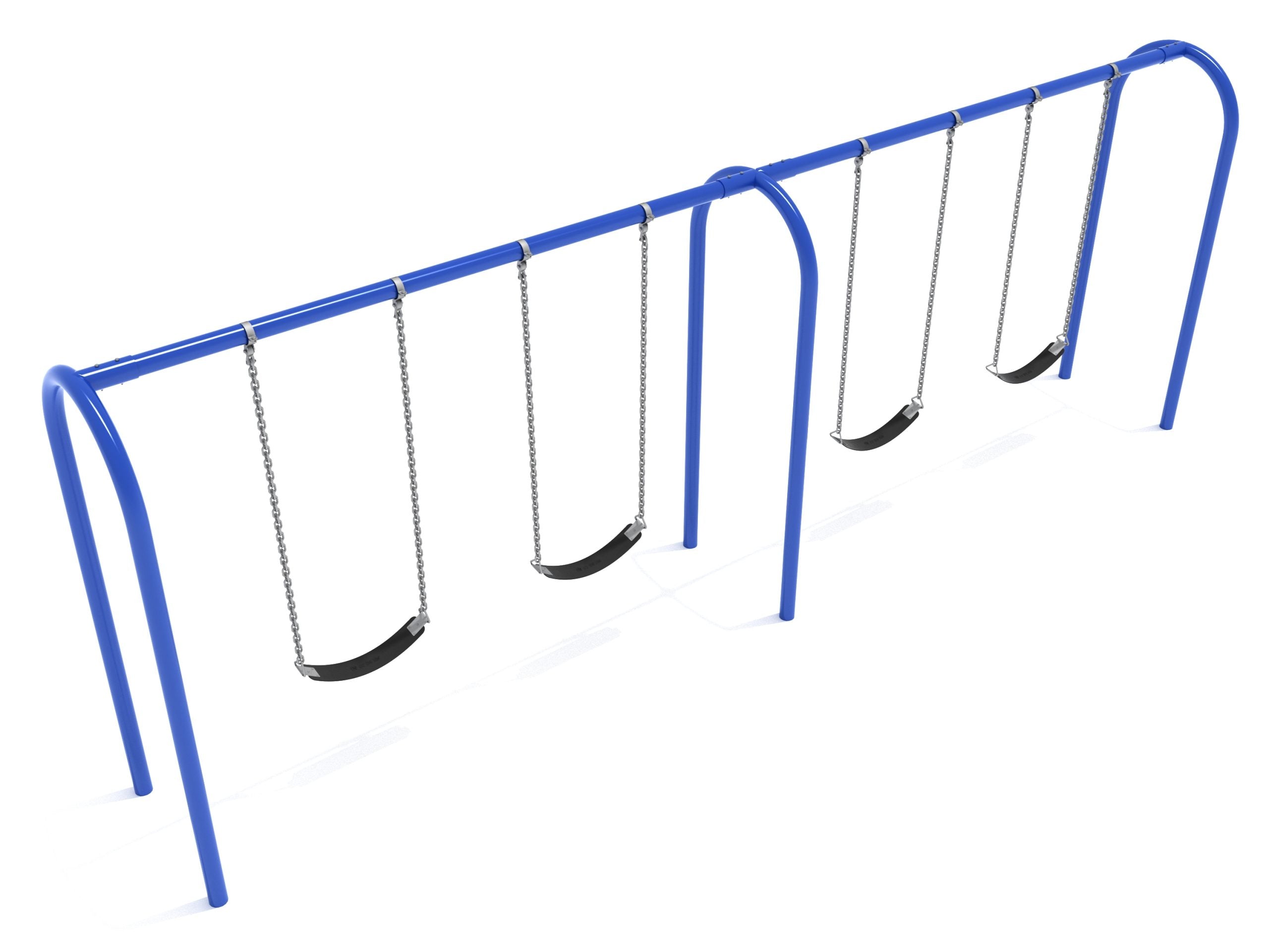 2 Bay Arch Post Frame with Hangers and 2 Bay Belt Seat Packages