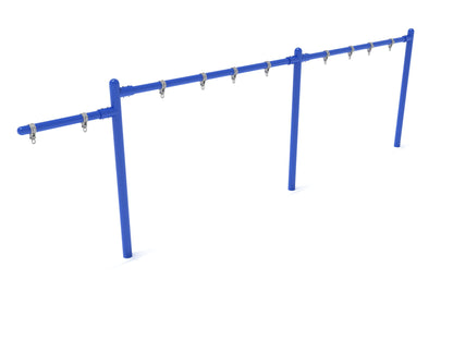 2 Bay- 1 Cantilever Single Post Swing - Frame with Hangers Only - No Swings