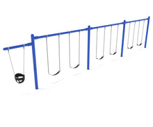3 Bay 1 Cantilever - Frame Only with Hangers - No Swings
