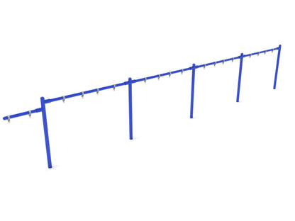 4 Bay 1 Cantilever - Frame Only with Hangers- No Swings