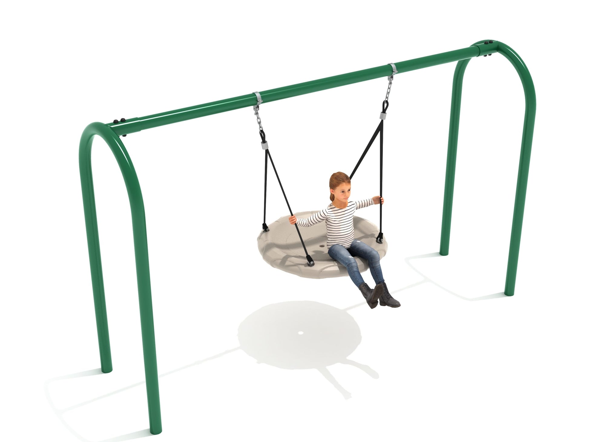 PSWNT001WSRG - Elite Series 3.5-inch Arch Post Nest Swing 7 foot (with Kid)
