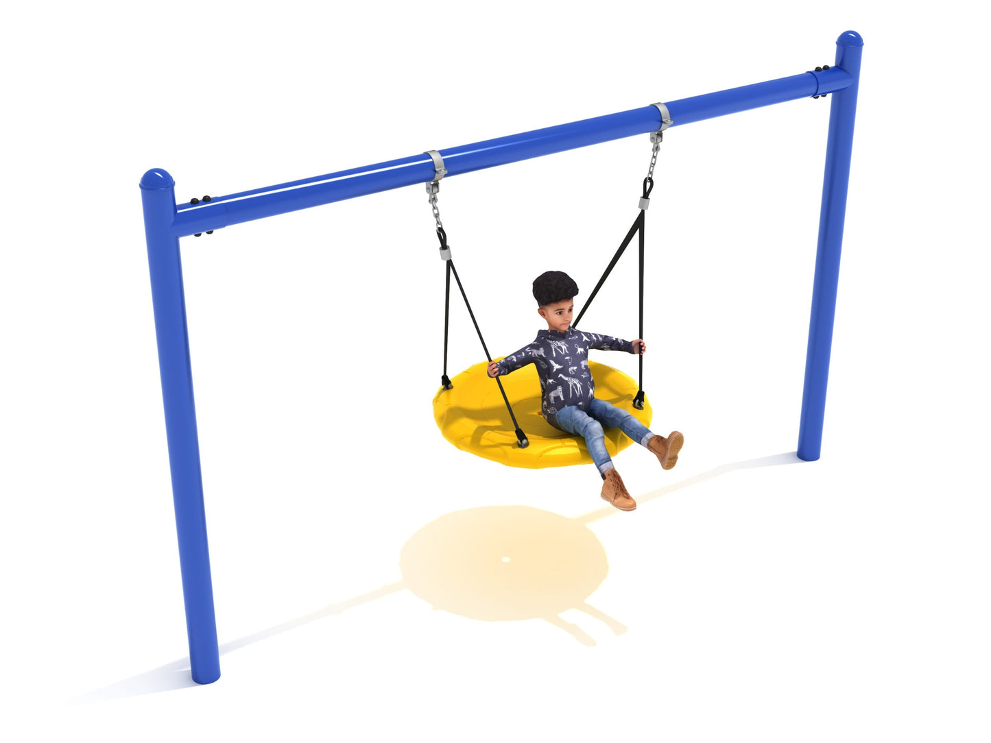 PSWNT002WSPB_Elite Series 5-inch Single Post Nest Swing 7 foot (with Kid)