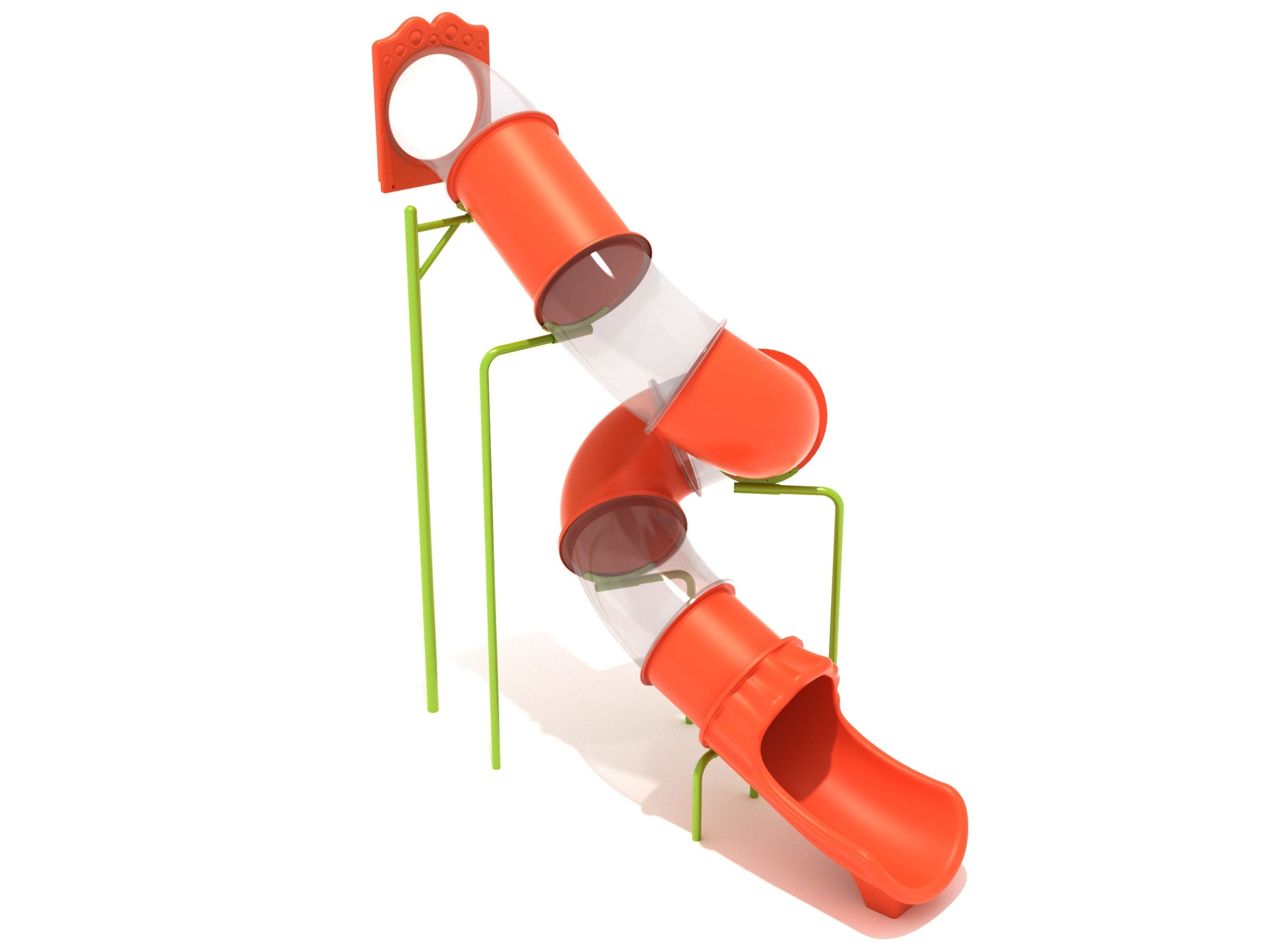 13 Foot Spiral Tube Slide Component - Slide and Supports