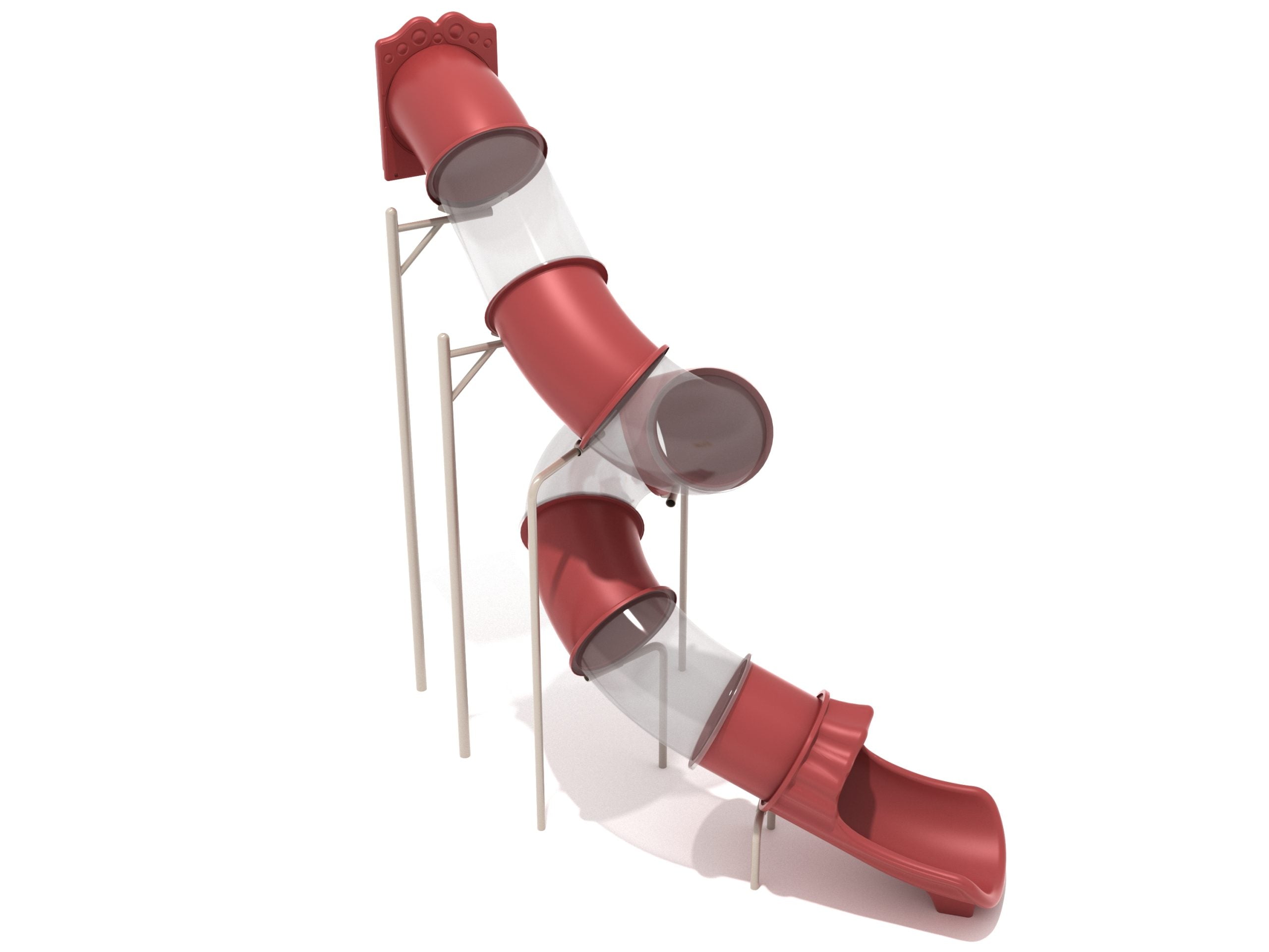 14 Foot Spiral Tube Slide Component - Slide and Supports