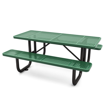 6′ Heavy-duty Rectangular Picnic Table - QSSAP-21001-110 - manufacturer product view
