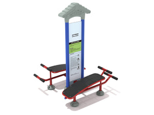 Fitness Pacific Blue/Red