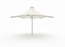 Twilite 4 Point Shade Structure example; pictured size and colors may vary