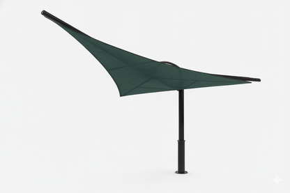 Rotating Shade Sail Structure example; pictured size and colors may vary