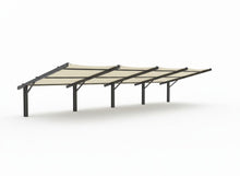 Cantilever Wing Cabled Shade Structure example; pictured size and colors may vary