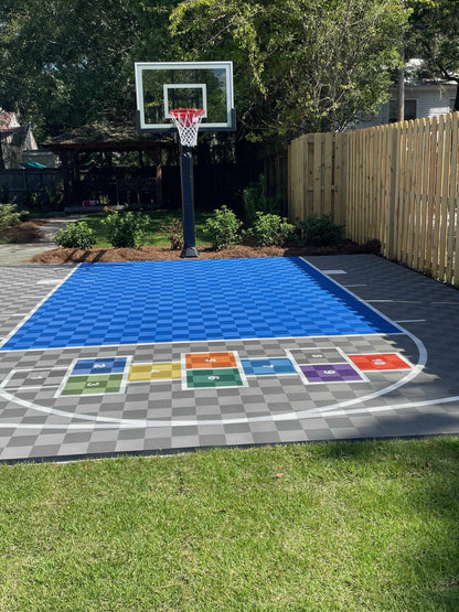 ProTile Hopscotch Drawing for Backyard Court 3′ x 10′