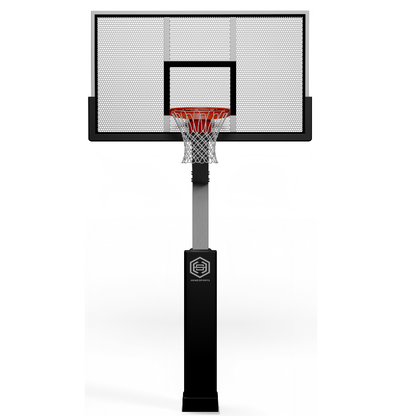 Dominator Pro 72″ Basketball Hoop – Shatterproof Aluminum Backboard
