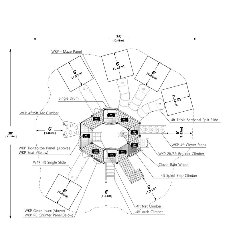 QUAD RUSH - WKP35-0108N00 - manufacturer top view