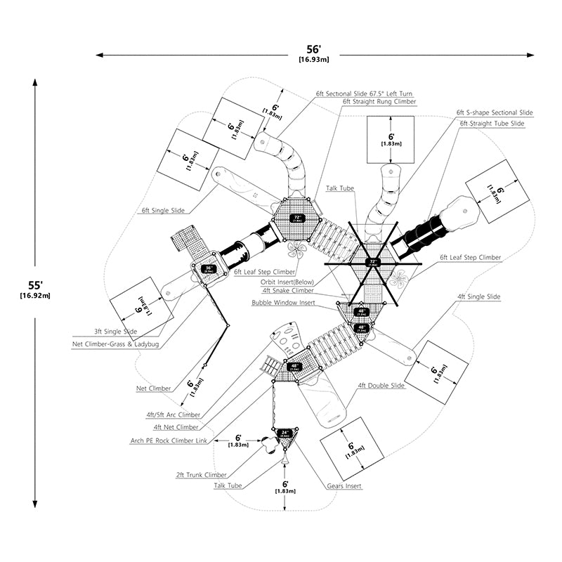 BONE BRIDGE RAPIDS - WKP35-0125C33-120121 - manufacturer top view
