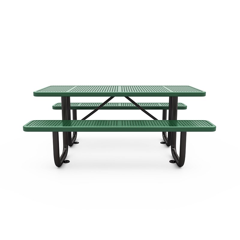6'RECTANGULAR PICNIC TABLE PERFORATED PATTERN