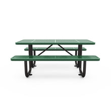 6'RECTANGULAR PICNIC TABLE PERFORATED PATTERN