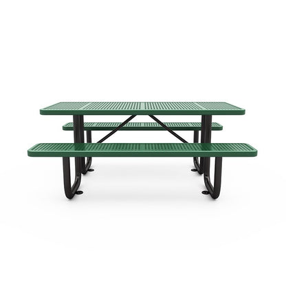 6'RECTANGULAR PICNIC TABLE PERFORATED PATTERN