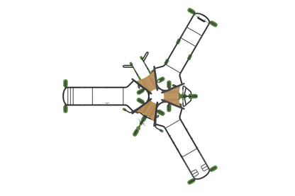 Cemer X-Ergonom ACT 114 Outdoor Calisthenics Station