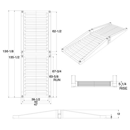 ADA Full Ramp for 12" Timber