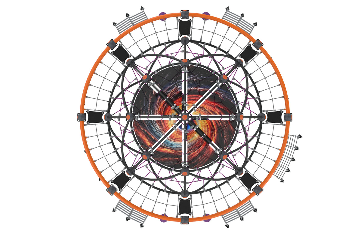 Cemer Blackhole AGFS 409-3 Space-Themed Net Dome Climber