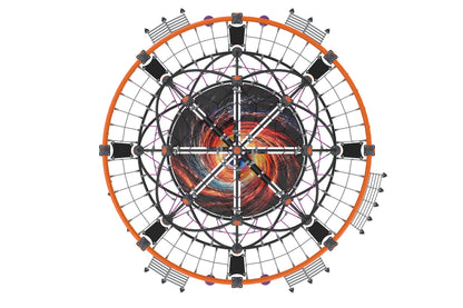 Cemer Blackhole AGFS 409-3 Space-Themed Net Dome Climber