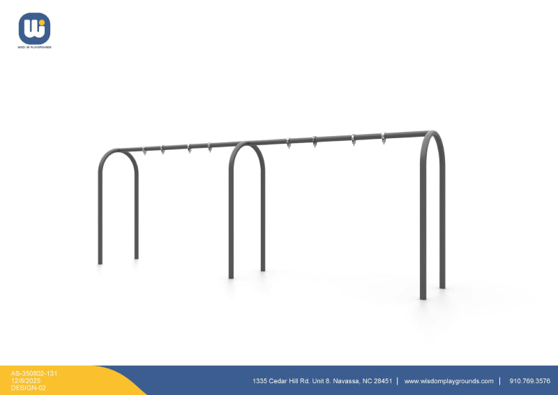3.5" Arch Swing Frame 8ft-3 Bay