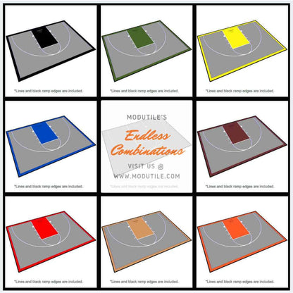 ProTile Half Court Basketball Floor, 46×30, Kit