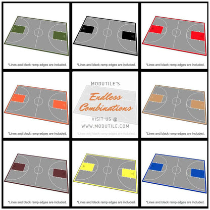 ProTile Full Court Basketball Floor, 46×78, Kit
