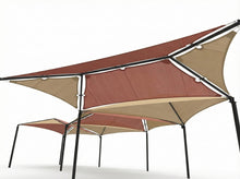 Hip Multi-Panel Shade Structure example; pictured size and colors may vary