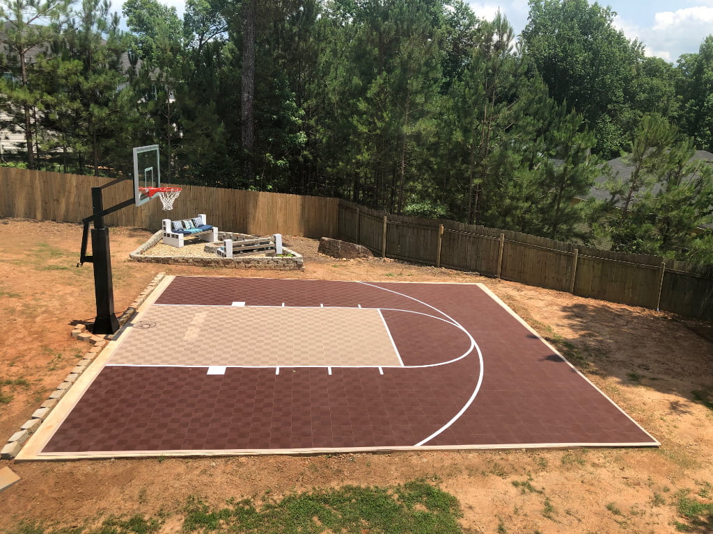 ProTile 30×30 Basketball Half-Court Floor, Kit, Outdoor / Indoor