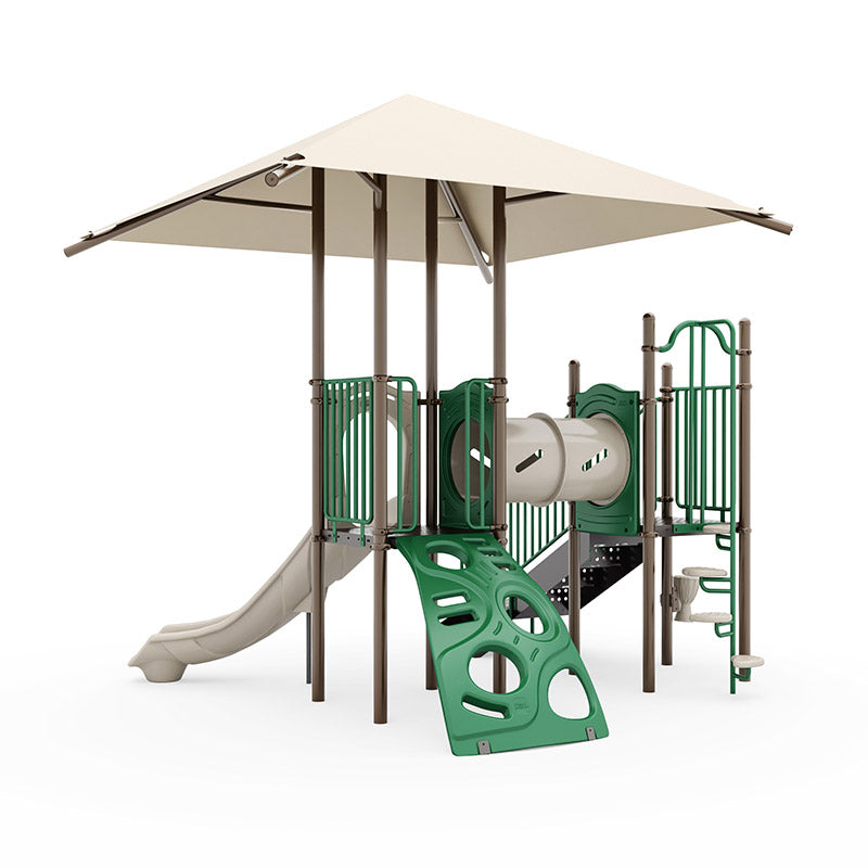 Bexley commercial playground equipment by World Klass Play – Nature Colors – Shade Canopy – view 10