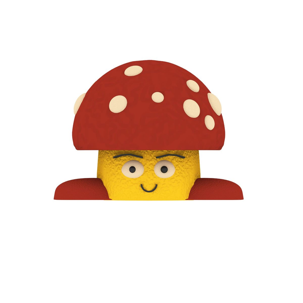 Cemer Mushroom CKS 106 3D Rubber Play Figure