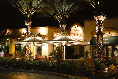 Twilite 4 Point Shade Structure example; pictured size and colors may vary