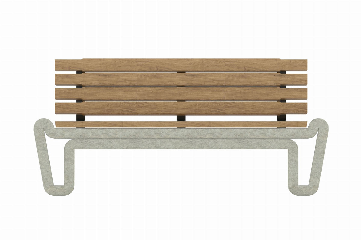 Cemer Oni̇ks Backrest Bench CUS 1002 Site Furnishing