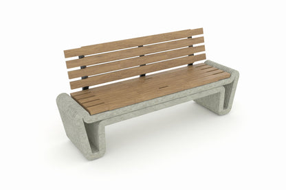 Cemer Oni̇ks Backrest Bench CUS 1002 Site Furnishing