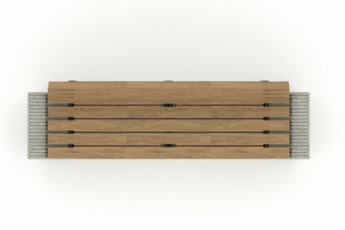 Cemer Oni̇ks Backrest Bench CUS 1002 Site Furnishing