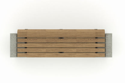 Cemer Oni̇ks Backrest Bench CUS 1002 Site Furnishing