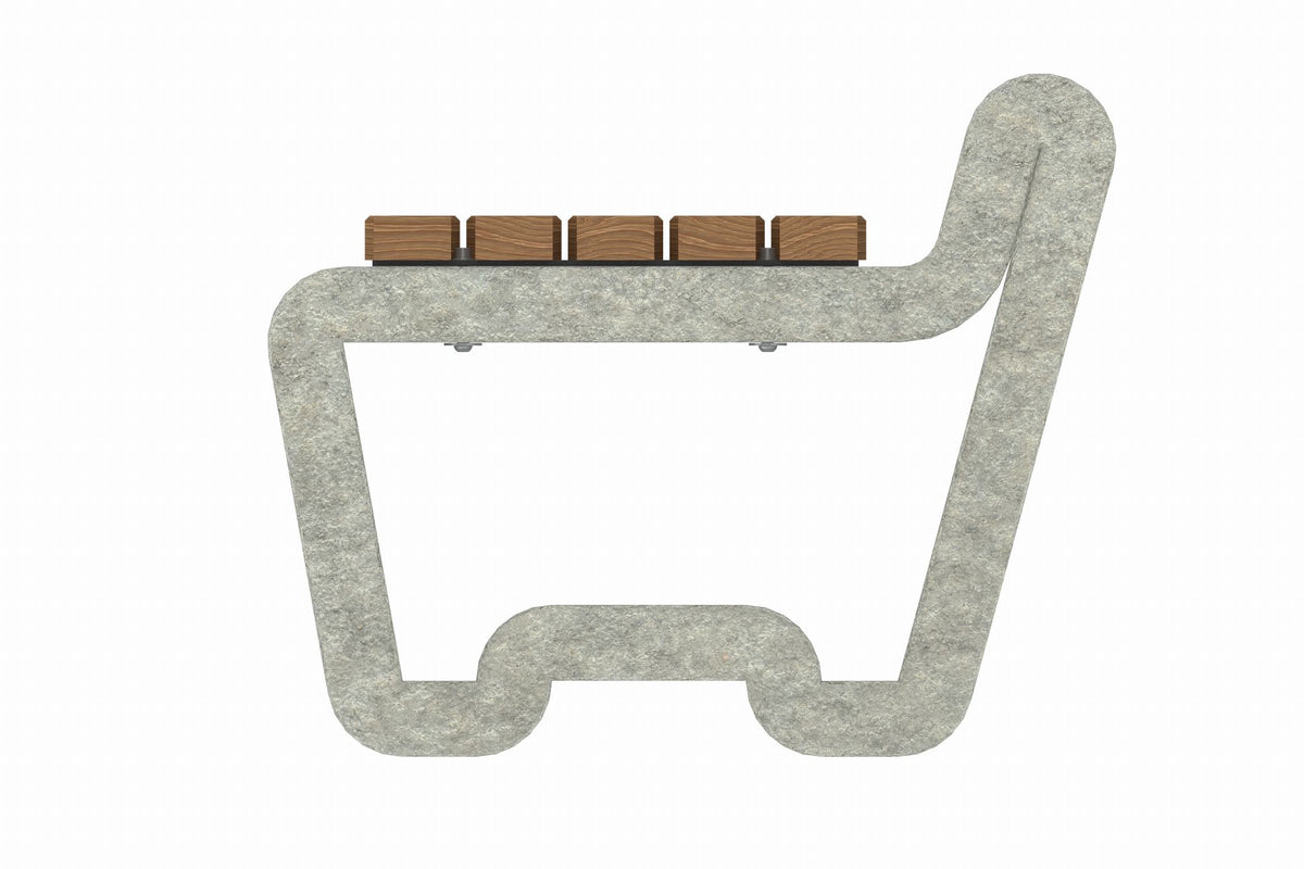 Cemer Oniks Bench Without Backrest CUS 1006 Site Furnishing
